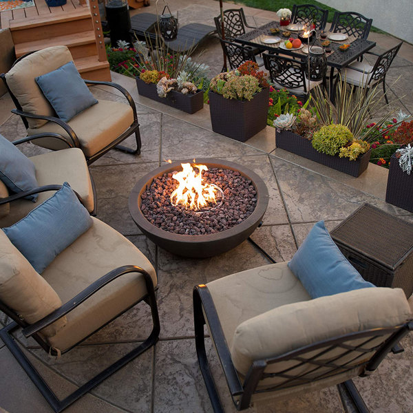 Bond Mondavi Envirostone Propane Fire Pit & Reviews Wayfair